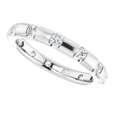 14K White 1/2 CTW Diamond Eternity Band