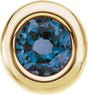 14K Yellow 4 mm Imitation Blue Zircon Pendant
