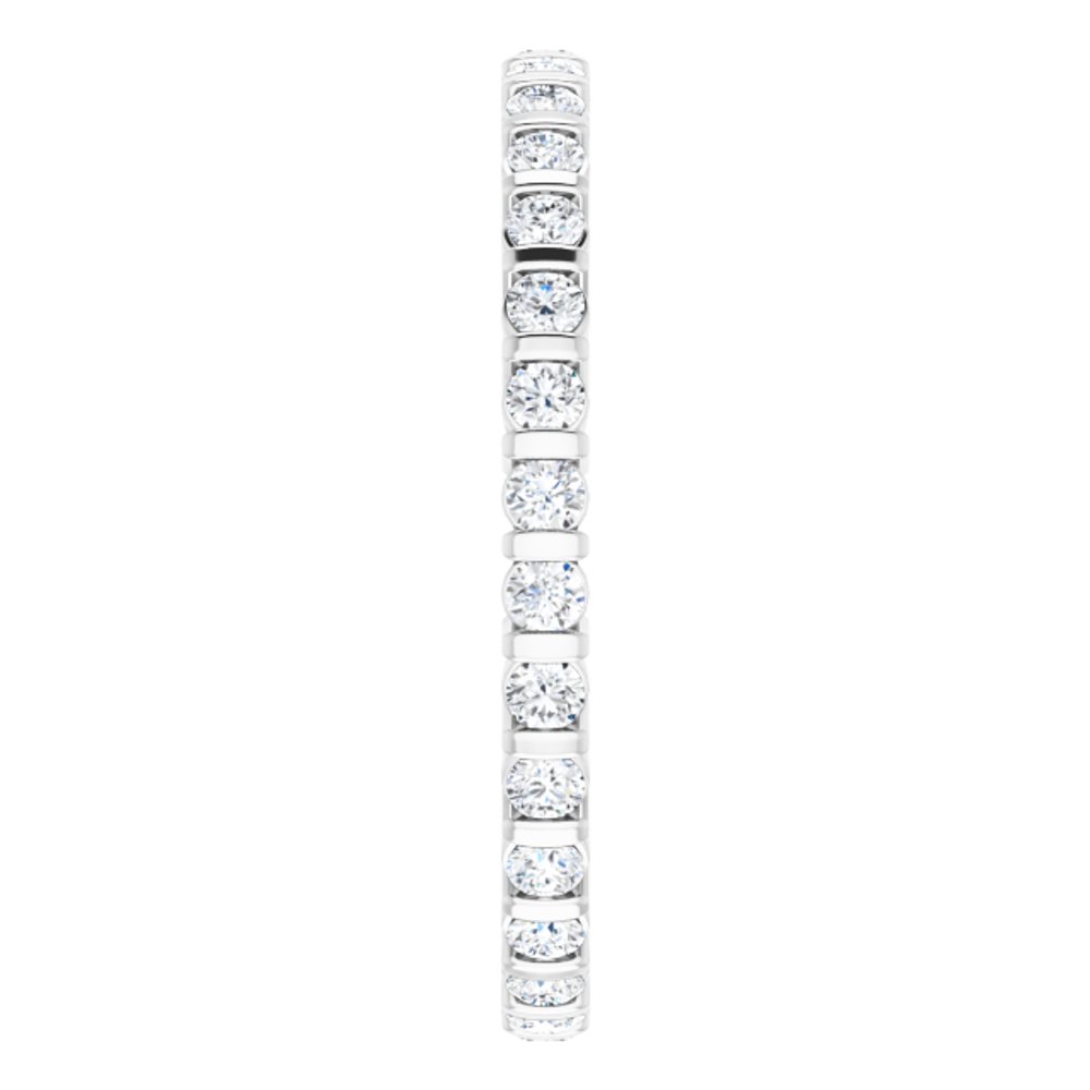 14K White 1/2 CTW Diamond Eternity Band