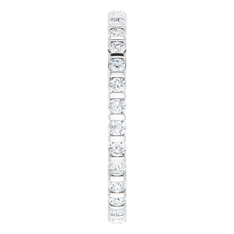 14K White 1/2 CTW Diamond Eternity Band