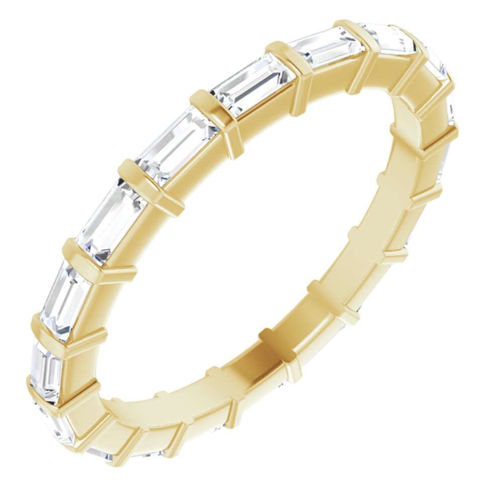 14K Yellow 3/4 CTW Lab-Grown Diamond  Eternity Band