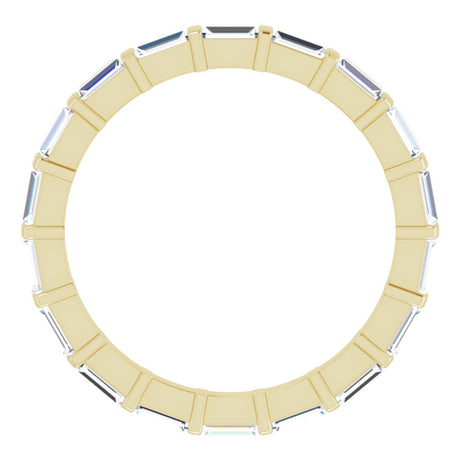 14K Yellow 3/4 CTW Lab-Grown Diamond  Eternity Band