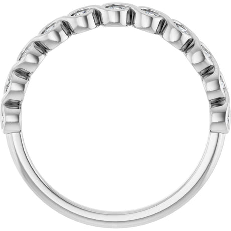 14K White 1/5 CTW Natural Diamond Anniversary Band