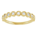 14K Yellow 1/5 CTW Natural Diamond Anniversary Band