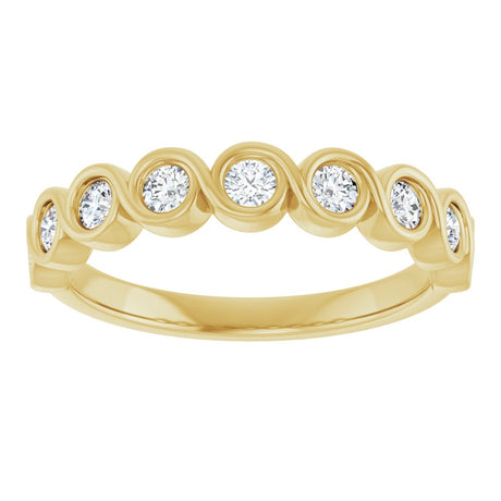 14K Yellow 1/2 CTW Natural Diamond Anniversary Band