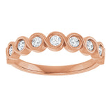 14K Rose 1/2 CTW Natural Diamond Anniversary Band