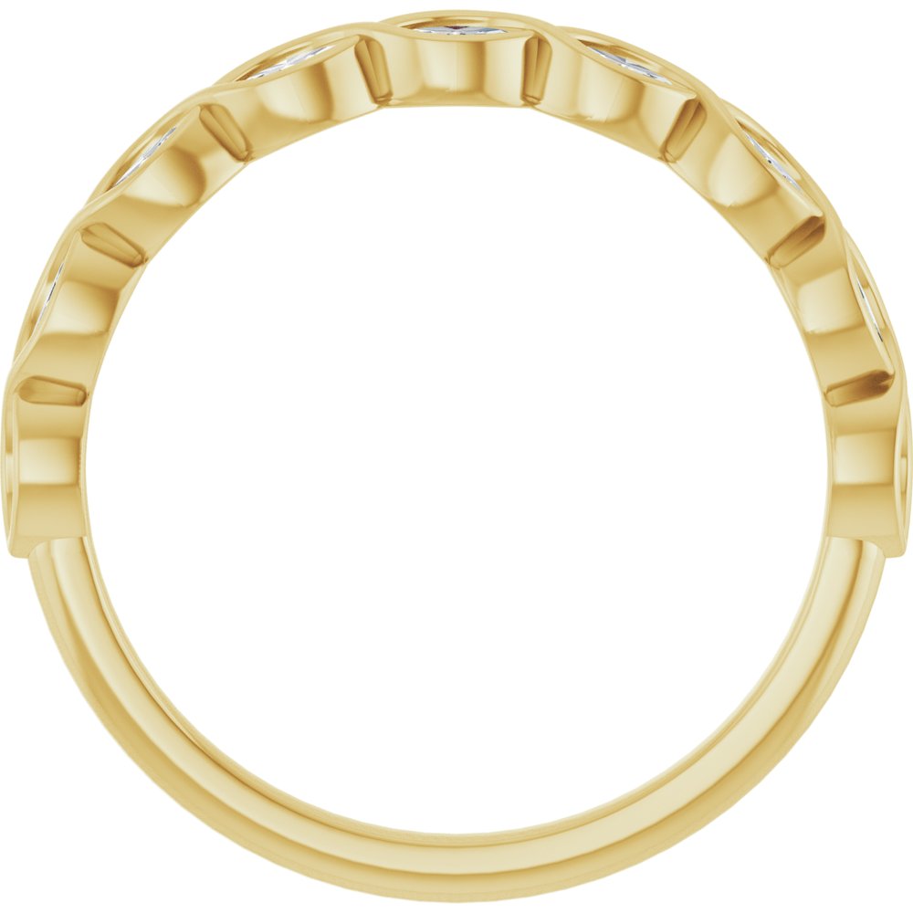 14K Yellow 1/4 CTW Natural Diamond Anniversary Band
