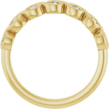 14K Yellow 3/8 CTW Natural Diamond Anniversary Band