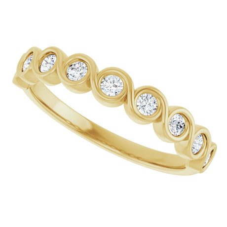 14K Yellow 1/4 CTW Lab-Grown Diamond  Anniversary Band