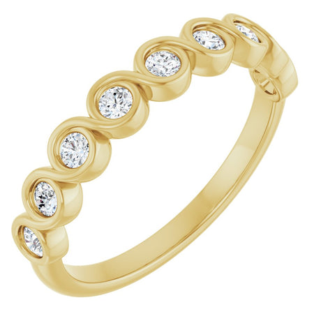 14K Yellow 1/4 CTW Lab-Grown Diamond  Anniversary Band