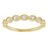 14K Yellow 1/4 CTW Natural Diamond Anniversary Band