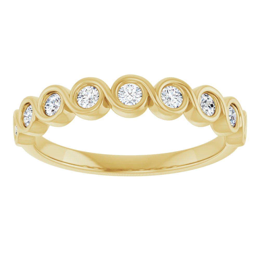 14K Yellow 1/4 CTW Lab-Grown Diamond  Anniversary Band