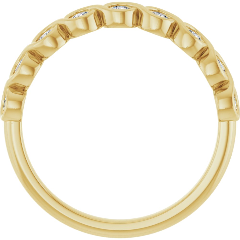 14K Yellow 1/4 CTW Lab-Grown Diamond  Anniversary Band