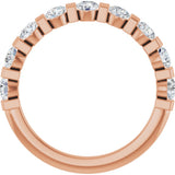 14K Rose Gold 3/4 CTW Natural Diamond Anniversary Band