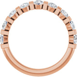 14K Rose 3/4 CTW Natual Diamond Anniversary Band