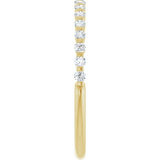 14K Yellow Gold 1/4 CTW Lab-Grown Diamond Anniversary Band