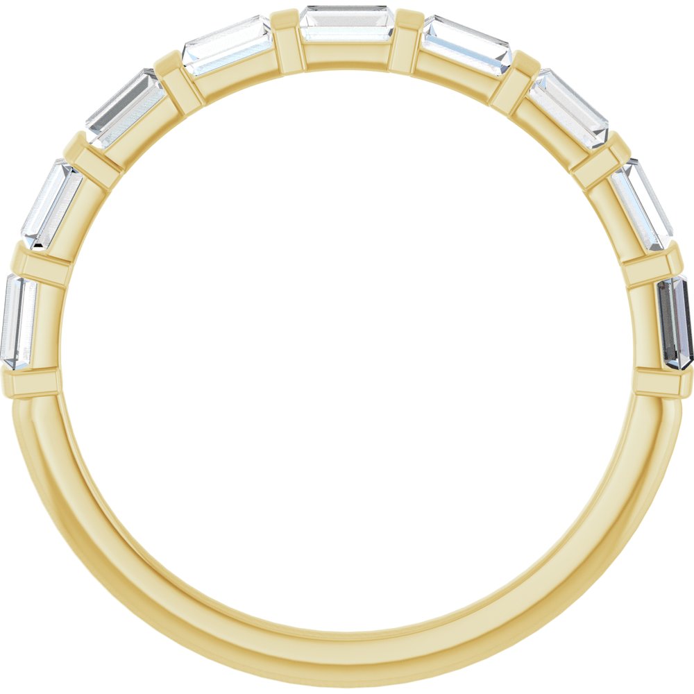 14K Yellow 5/8 CTW Natural Diamond Anniversary Band