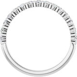 14K White Gold 1/4 CTW Natural Diamond Anniversary Band