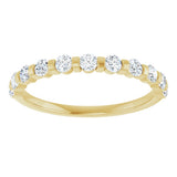 14K Yellow 1/2 CTW Natural Diamond Anniversary Band