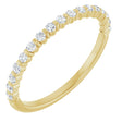 14K Yellow Gold 1/4 CTW Lab-Grown Diamond Anniversary Band