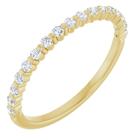 14K Yellow Gold 1/4 CTW Lab-Grown Diamond Anniversary Band