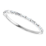 14K White Gold 1/5 CTW Natural Diamond Anniversary Band