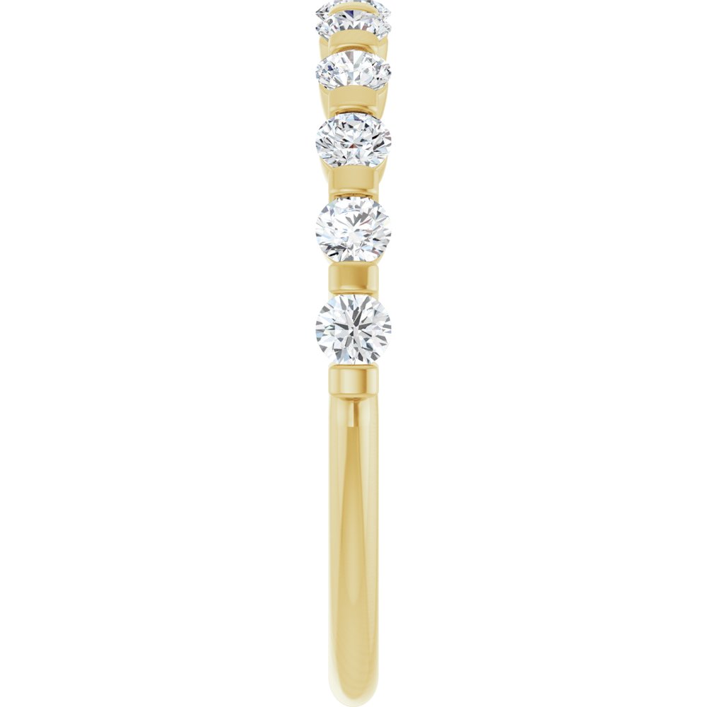 14K Yellow 1/2 CTW Natural Diamond Anniversary Band