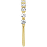 14K Yellow 1/2 CTW Natural Diamond Anniversary Band