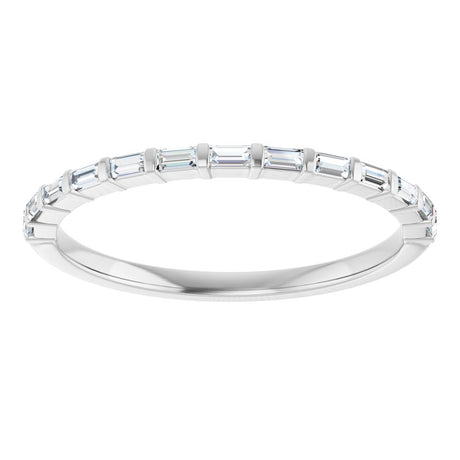 14K White Gold 1/5 CTW Natural Diamond Anniversary Band