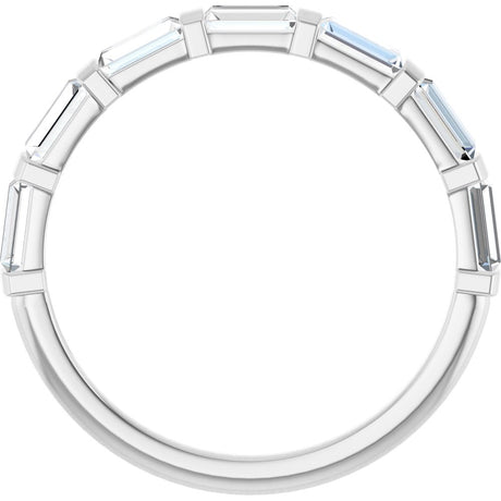 14K White Gold 3/4 CTW Natural Diamond Anniversary Band
