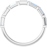 14K White Gold 3/4 CTW Lab-Grown Diamond Anniversary Band