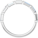 14K White Gold 3/4 CTW Lab-Grown Diamond Anniversary Band