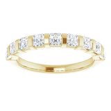 14K Yellow Gold 9/10 CTW Natural Diamond Anniversary Band