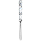 14K White 3/8 CTW Natural Diamond Anniversary Band