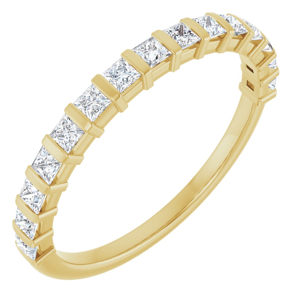 14K Yellow 1/2 CTW Natural Diamond Anniversary Band