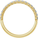 14K Yellow Gold 1/4 CTW Lab-Grown Diamond Anniversary Band