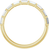 14K Yellow Gold 1/3 CTW Natual Diamond Anniversary Band
