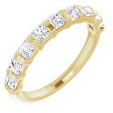 14K Yellow Gold 9/10 CTW Natural Diamond Anniversary Band