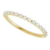 14K Yellow Gold 1/4 CTW Lab-Grown Diamond Anniversary Band