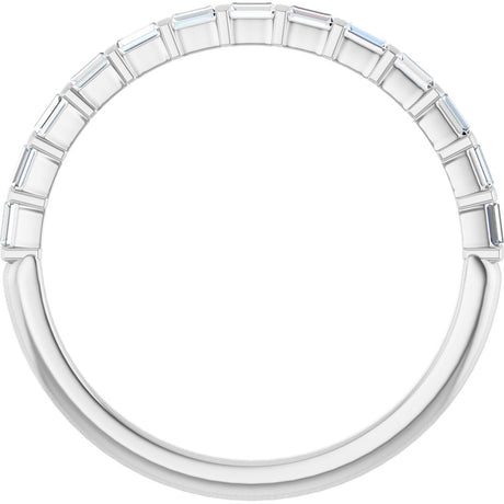 14K White Gold 1/5 CTW Natural Diamond Anniversary Band