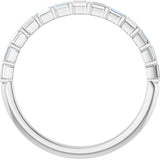 14K White Gold 1/5 CTW Natural Diamond Anniversary Band