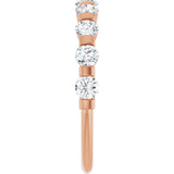 14K Rose Gold 3/4 CTW Natural Diamond Anniversary Band