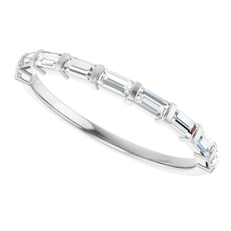 Platinum 1/3 CTW Natual Diamond Anniversary Band