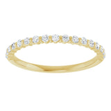 14K Yellow Gold 1/4 CTW Lab-Grown Diamond Anniversary Band