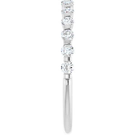 14K White Gold 1/3 CTW Natural Diamond Anniversary Band