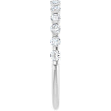 14K White Gold 1/3 CTW Natural Diamond Anniversary Band