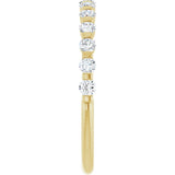 14K Yellow Gold 1/3 CTW Natural Diamond Anniversary Band