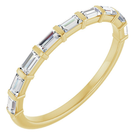 14K Yellow Gold 1/3 CTW Lab-Grown Diamond Anniversary Band