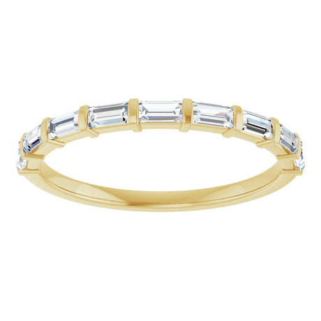 14K Yellow Gold 1/3 CTW Natual Diamond Anniversary Band