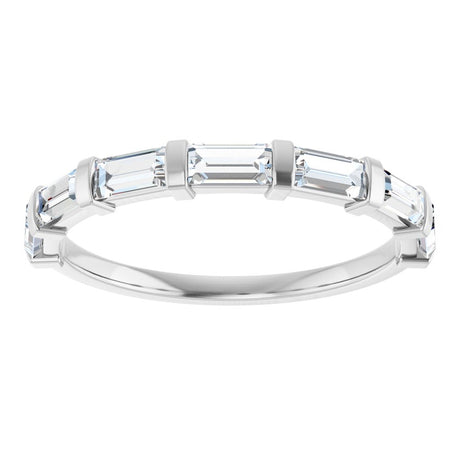 14K White Gold 3/4 CTW Natural Diamond Anniversary Band